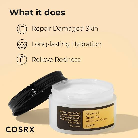 Cosrx ( Advanced snail 92 all in one cream 100g)